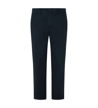 Pepe Jeans Pantaloni chino slim in twill blu scuro