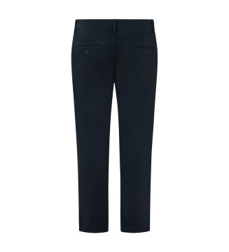 Pepe Jeans Marineblaue schmale Chino-Twill-Hose