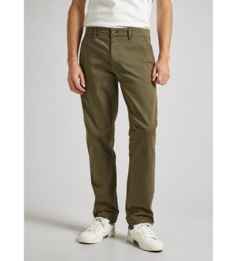 Pepe Jeans Slim Chino Twill Trousers green