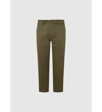 Pepe Jeans Slim Chino Twill Trousers green