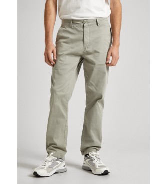 Pepe Jeans Green slim fit chino trousers