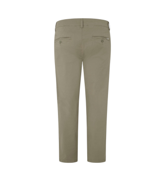 Pepe Jeans Green slim fit chino trousers