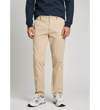 Pepe Jeans Pantaloni Chino Slim Twill Beige