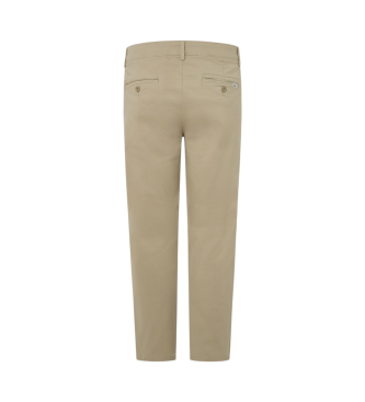 Pepe Jeans Pantaloni Chino Slim Twill Beige