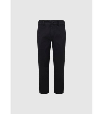 Pepe Jeans Spodnie Slim Chino Twill w kolorze czarnym