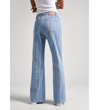 Pepe Jeans Dżinsy Slim Fit Flare Stripe w kolorze niebieskim