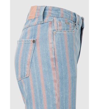 Pepe Jeans Calas de ganga Slim Fit Flare Stripe azul