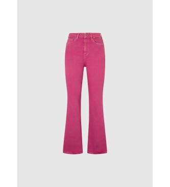 Pepe Jeans Slim Fit Flare-byxor rosa
