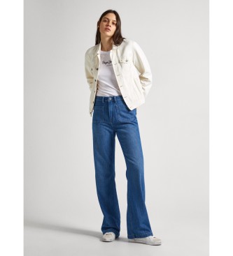 Pepe Jeans Dżinsy Slim Fit Flare Retro niebieskie