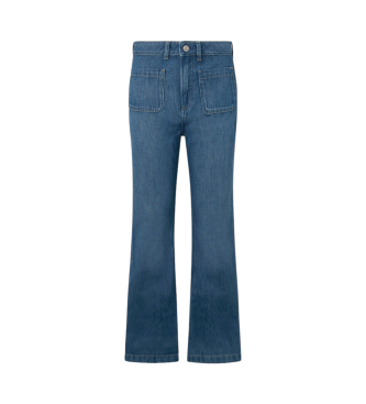 Pepe Jeans Dżinsy Slim Fit Flare Retro niebieskie