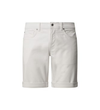 Pepe Jeans Bermuda slim Gymdigo bianco 