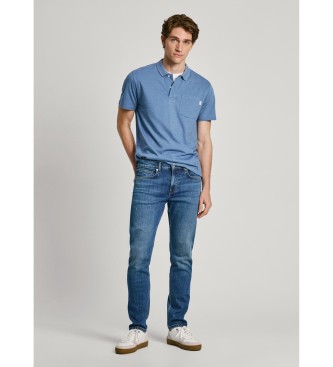 Pepe Jeans Calas de ganga slim azuis