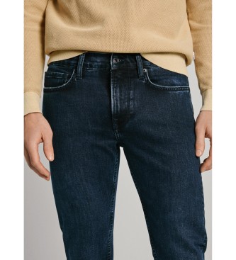 Pepe Jeans Czarne jeansy slim