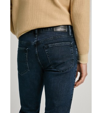 Pepe Jeans Czarne jeansy slim