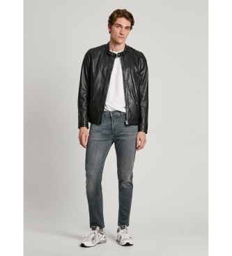 Pepe Jeans Grijze Slim Jeans 