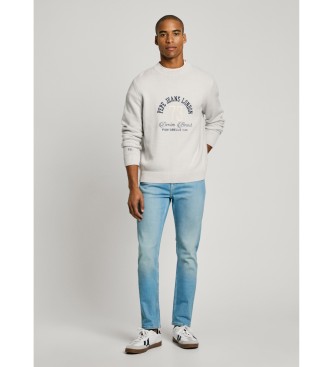 Pepe Jeans Niebieskie dżinsy slim fit Hatch