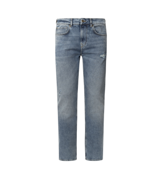 Pepe Jeans Niebieskie dżinsy slim fit Hatch