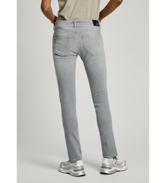 Pepe Jeans Kavbojke Slim Lw sive barve