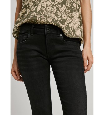 Pepe Jeans Kavbojke Slim Lw black