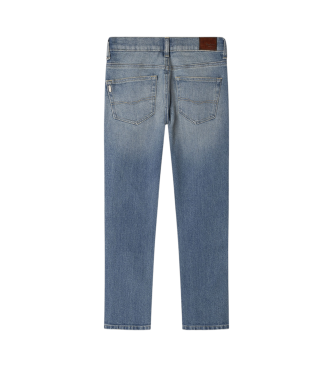 Pepe Jeans Niebieskie dżinsy slim fit