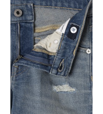 Pepe Jeans Niebieskie dżinsy slim fit