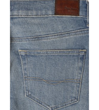 Pepe Jeans Niebieskie dżinsy slim fit