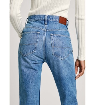 Pepe Jeans Kavbojke Slim Uhw Sparkle blue