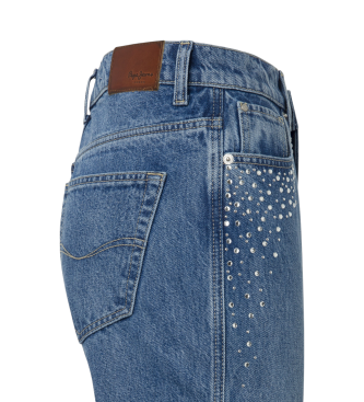 Pepe Jeans Kavbojke Slim Uhw Sparkle blue