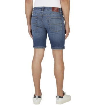 Pepe Jeans Bermuda in tessuto denim elasticizzato e flessibile Hatch blu