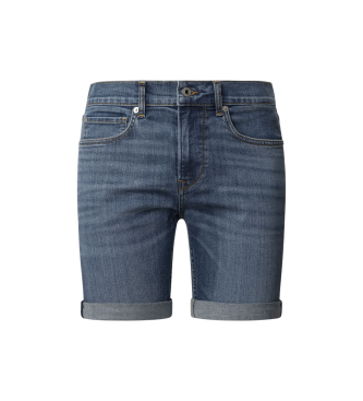 Pepe Jeans Bermuda in tessuto denim elasticizzato e flessibile Hatch blu