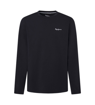 Pepe Jeans Camiseta de pijama Solid Ls negro