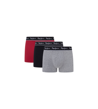 Pepe Jeans Pack de 3 boxers slidos multicoloridos