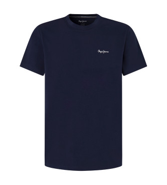 Pepe Jeans Ensfarvet navy T-shirt