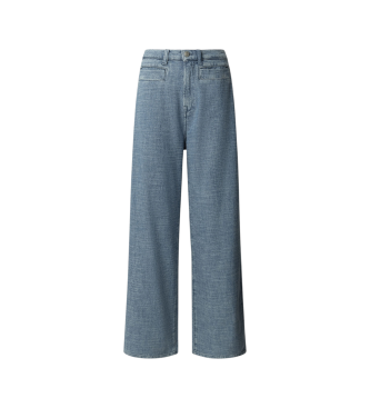Pepe Jeans Rechte Hw Tweed Broek blauw