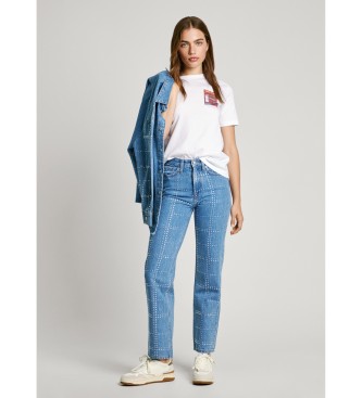 Pepe Jeans Jeans dritti con glitter blu