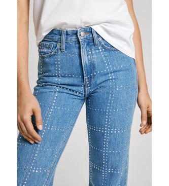Pepe Jeans Jeans dritti con glitter blu