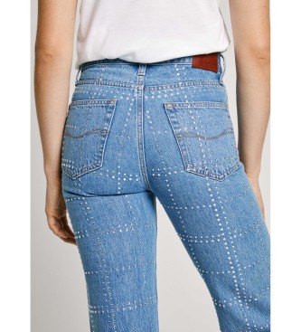 Pepe Jeans Jeans dritti con glitter blu