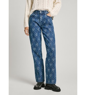 Pepe Jeans Jeans jacquard blu dritti Hw