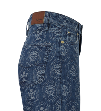 Pepe Jeans Jeans Straight Hw Jacquard blue