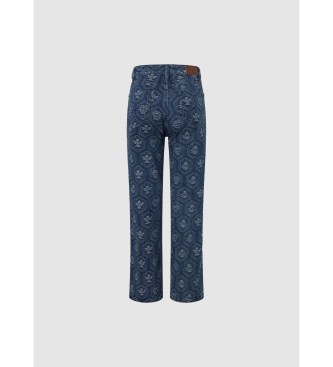 Pepe Jeans Jeans Straight Hw Jacquard blau