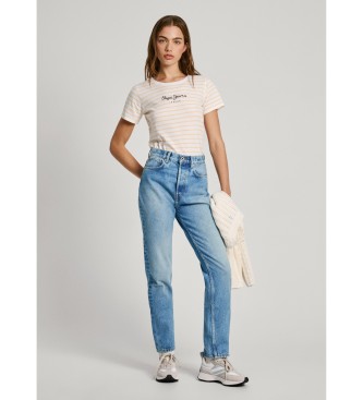 Pepe Jeans Proste dżinsy Uhw niebieskie