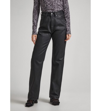 Pepe Jeans Jeans Straight Coated preto