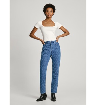 Pepe Jeans Jean droit Uhw Diamond bleu