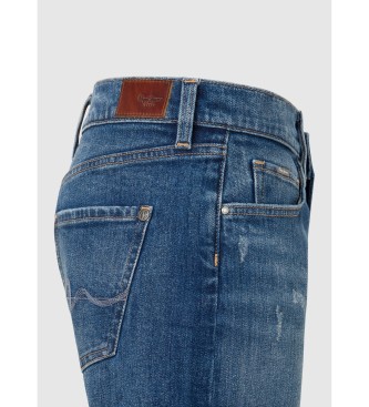 Pepe Jeans Kratke ravne hlače Hw blue