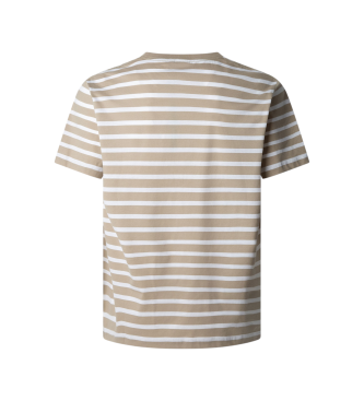 Pepe Jeans Striped Eggo beige T-shirt