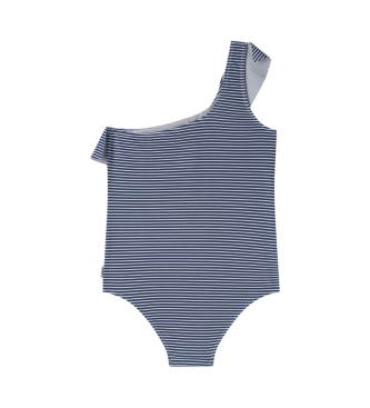 Pepe Jeans Costume da bagno in tessuto elastico e leggero Stripes blu