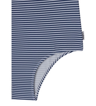 Pepe Jeans Costume da bagno in tessuto elastico e leggero Stripes blu