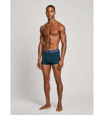 Pepe Jeans Pack 3 Boxers Riscas azul