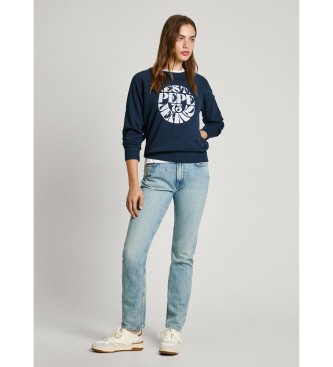 Pepe Jeans Felpa blu scuro Elena