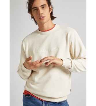 Pepe Jeans Sweater Joe gebroken wit